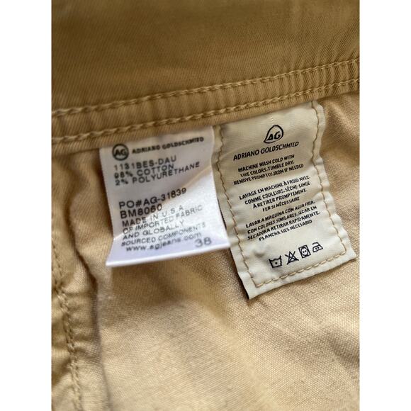 Adriano Goldschmied Matchbox Slim Straight Tan Pants Men’s Size 38 - Picture 5 of 6